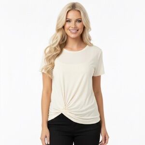 CHARLIE PAIGE BOHO ivory color top size medium